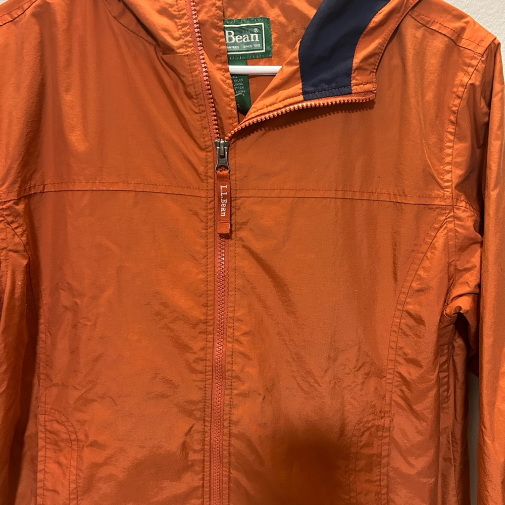 L.L. Bean Kids Orange Jacket 0212 B-1 - Picture 2 of 8